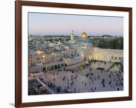 Jewish Quarter of Western Wall Plaza, Old City, UNESCO World Heritage Site, Jerusalem, Israel-Gavin Hellier-Framed Photographic Print