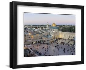 Jewish Quarter of Western Wall Plaza, Old City, UNESCO World Heritage Site, Jerusalem, Israel-Gavin Hellier-Framed Photographic Print