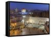 Jewish Quarter of Western Wall Plaza, Old City, UNESCO World Heritge Site, Jerusalem, Israel-Gavin Hellier-Framed Stretched Canvas