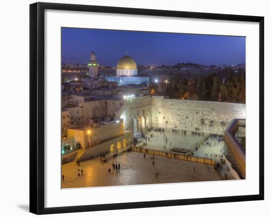 Jewish Quarter of Western Wall Plaza, Old City, UNESCO World Heritge Site, Jerusalem, Israel-Gavin Hellier-Framed Photographic Print