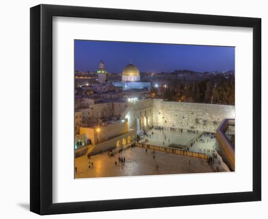 Jewish Quarter of Western Wall Plaza, Old City, UNESCO World Heritge Site, Jerusalem, Israel-Gavin Hellier-Framed Photographic Print