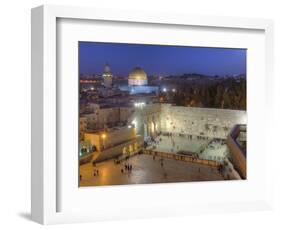 Jewish Quarter of Western Wall Plaza, Old City, UNESCO World Heritge Site, Jerusalem, Israel-Gavin Hellier-Framed Photographic Print