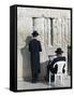 Jewish Quarter of Western Wall Plaza, People Praying at Wailing Wall, Old City, Jerusalem, Israel-Gavin Hellier-Framed Stretched Canvas