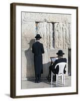 Jewish Quarter of Western Wall Plaza, People Praying at Wailing Wall, Old City, Jerusalem, Israel-Gavin Hellier-Framed Photographic Print