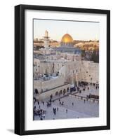 Jewish Quarter of Western Wall Plaza, UNESCO World Heritage Site, Jerusalem, Israel-Gavin Hellier-Framed Photographic Print