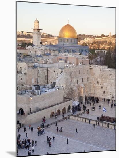 Jewish Quarter of Western Wall Plaza, UNESCO World Heritage Site, Jerusalem, Israel-Gavin Hellier-Mounted Photographic Print