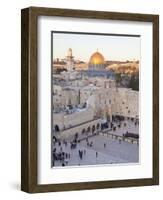 Jewish Quarter of Western Wall Plaza, UNESCO World Heritage Site, Jerusalem, Israel-Gavin Hellier-Framed Photographic Print