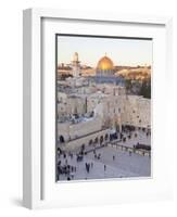 Jewish Quarter of Western Wall Plaza, UNESCO World Heritage Site, Jerusalem, Israel-Gavin Hellier-Framed Photographic Print