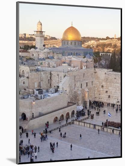 Jewish Quarter of Western Wall Plaza, UNESCO World Heritage Site, Jerusalem, Israel-Gavin Hellier-Mounted Photographic Print