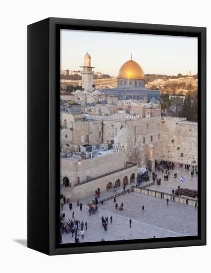 Jewish Quarter of Western Wall Plaza, UNESCO World Heritage Site, Jerusalem, Israel-Gavin Hellier-Framed Stretched Canvas