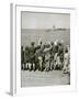 Jewish Refugee Children Waving at the Statue of Liberty from Ocean Liner, 1939-null-Framed Photo