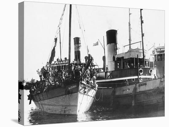 Jewish Refugees Onboard Henrietta Szold-null-Stretched Canvas