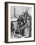 Jewish Refugees Pass Statue of Liberty-null-Framed Giclee Print