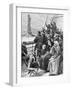 Jewish Refugees Pass Statue of Liberty-null-Framed Giclee Print