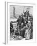 Jewish Refugees Pass Statue of Liberty-null-Framed Giclee Print