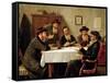 Jewish Scholars Debating-Josef Johann Suss-Framed Stretched Canvas