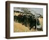 Jewish Settler Struggles with an Israeli Security Officer as Authorities Evacuated the Settlement-null-Framed Photographic Print