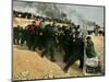 Jewish Settler Struggles with an Israeli Security Officer as Authorities Evacuated the Settlement-null-Mounted Photographic Print