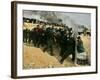 Jewish Settler Struggles with an Israeli Security Officer as Authorities Evacuated the Settlement-null-Framed Photographic Print