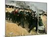 Jewish Settler Struggles with an Israeli Security Officer as Authorities Evacuated the Settlement-null-Mounted Photographic Print