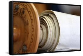 Jewish Torah Scroll, Paris, France, Europe-Godong-Framed Stretched Canvas