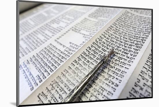 Jewish Torah Scroll with Pointer, Paris, France, Europe-Godong-Mounted Photographic Print