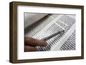 Jewish Torah Scroll with Pointer, Paris, France, Europe-Godong-Framed Photographic Print