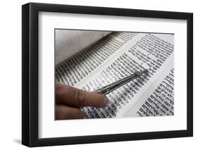 Jewish Torah Scroll with Pointer, Paris, France, Europe-Godong-Framed Photographic Print