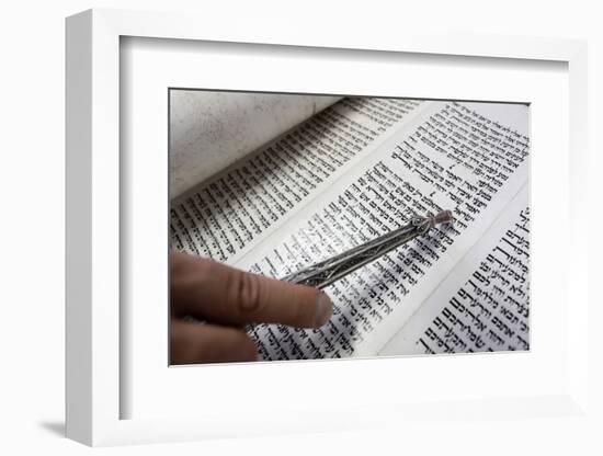 Jewish Torah Scroll with Pointer, Paris, France, Europe-Godong-Framed Photographic Print