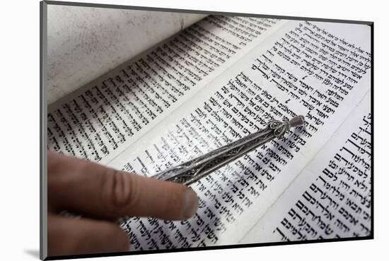 Jewish Torah Scroll with Pointer, Paris, France, Europe-Godong-Mounted Photographic Print