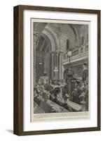 Jewish Volunteers at the Borough Synagogue, Celebrating the Feast of Chanucah-null-Framed Giclee Print