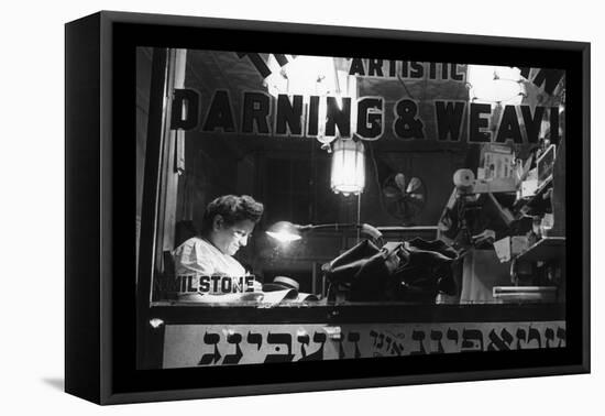 Jewish Weaving Shop on Broom Street-Marjorie Collins-Framed Stretched Canvas