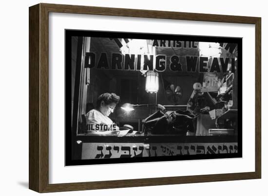 Jewish Weaving Shop on Broom Street-Marjorie Collins-Framed Art Print