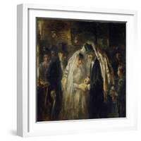 Jewish Wedding, 1903-Jozef Israels-Framed Art Print