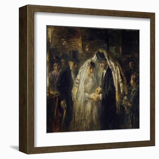 Jewish Wedding, 1903-Jozef Israels-Framed Art Print