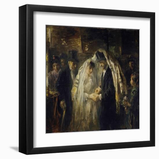 Jewish Wedding, 1903-Jozef Israels-Framed Art Print