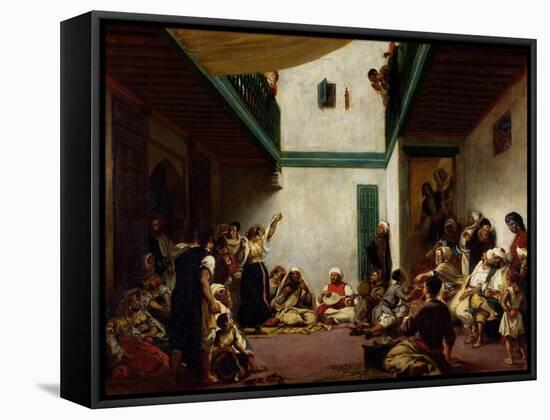 Jewish Wedding in Morocco, 1841-Eugene Delacroix-Framed Stretched Canvas