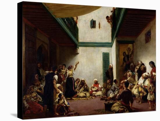Jewish Wedding in Morocco, 1841-Eugene Delacroix-Stretched Canvas