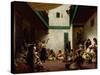 Jewish Wedding in Morocco, 1841-Eugene Delacroix-Stretched Canvas