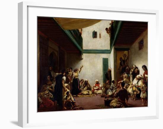 Jewish Wedding in Morocco, 1841-Eugene Delacroix-Framed Giclee Print