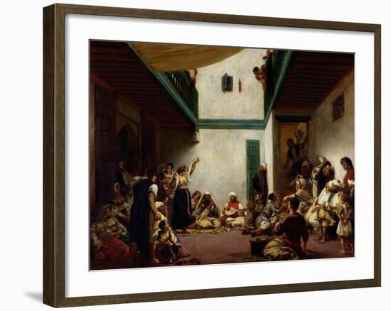 Jewish Wedding in Morocco, 1841-Eugene Delacroix-Framed Giclee Print