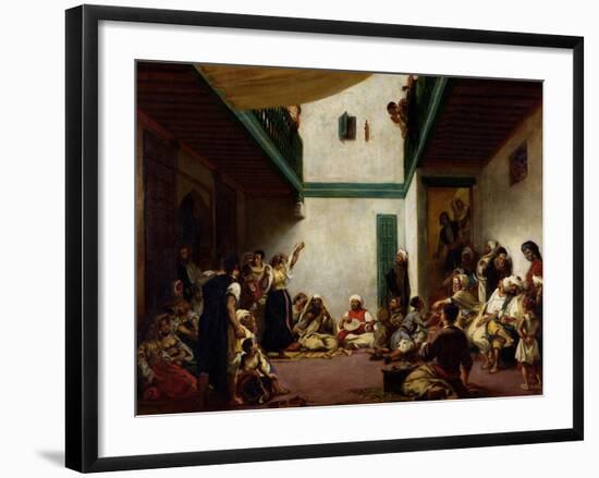 Jewish Wedding in Morocco, 1841-Eugene Delacroix-Framed Giclee Print