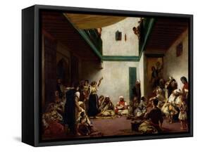 Jewish Wedding in Morocco, 1841-Eugene Delacroix-Framed Stretched Canvas