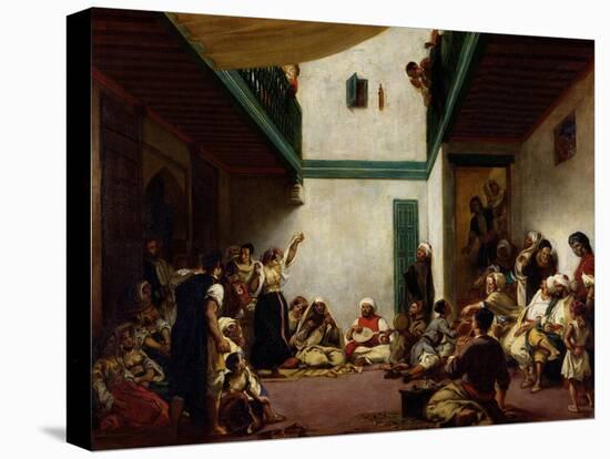 Jewish Wedding in Morocco, 1841-Eugene Delacroix-Stretched Canvas