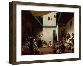 Jewish Wedding in Morocco, 1841-Eugene Delacroix-Framed Giclee Print