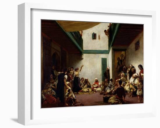 Jewish Wedding in Morocco, 1841-Eugene Delacroix-Framed Giclee Print