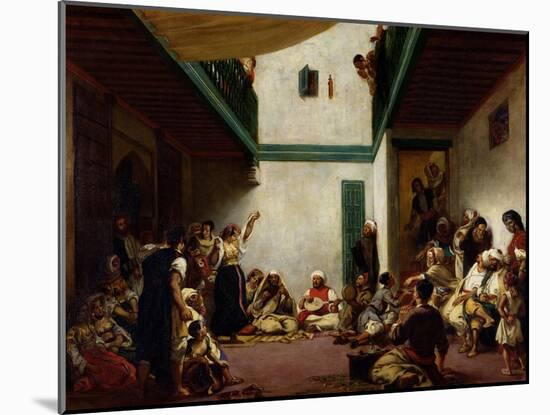 Jewish Wedding in Morocco, 1841-Eugene Delacroix-Mounted Giclee Print