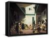 Jewish Wedding in Morocco-Eugene Delacroix-Framed Stretched Canvas