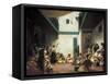 Jewish Wedding in Morocco-Eugene Delacroix-Framed Stretched Canvas