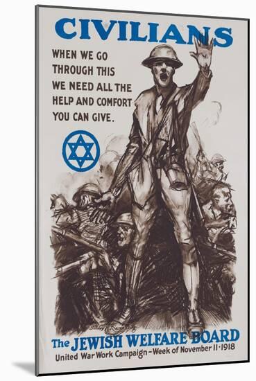 Jewish Welfare Board Poster-null-Mounted Giclee Print